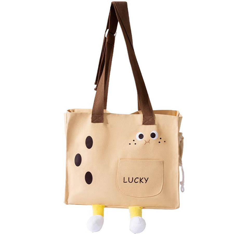 Pet out carrying bag Canvas Bag Comfortable breathable crossbody bag