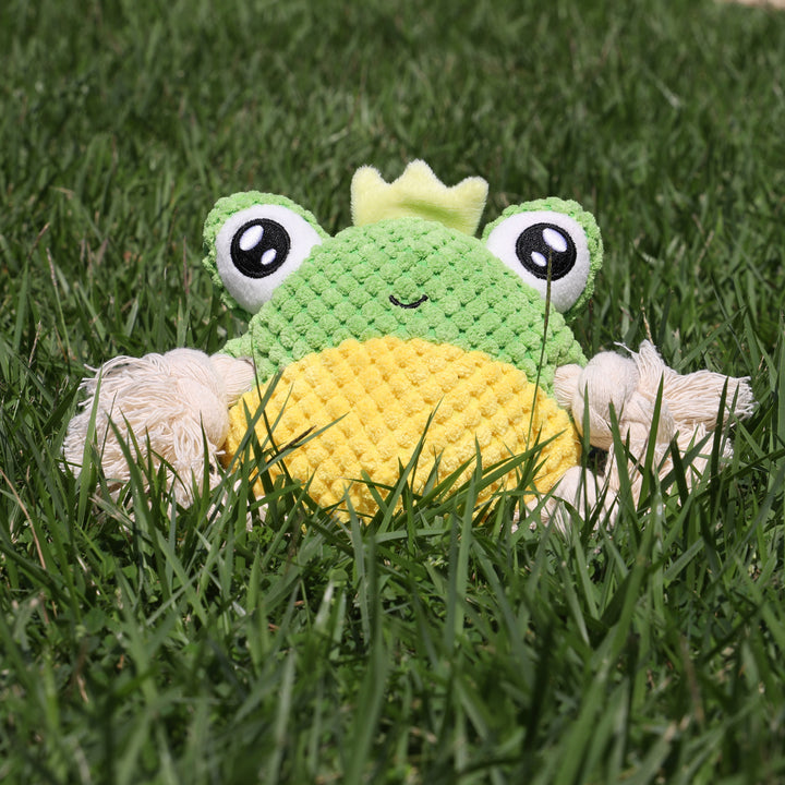 Crab Frog shape Cotton rope dog chew toy, Plush, Bite-Resistant pet toy for dogs