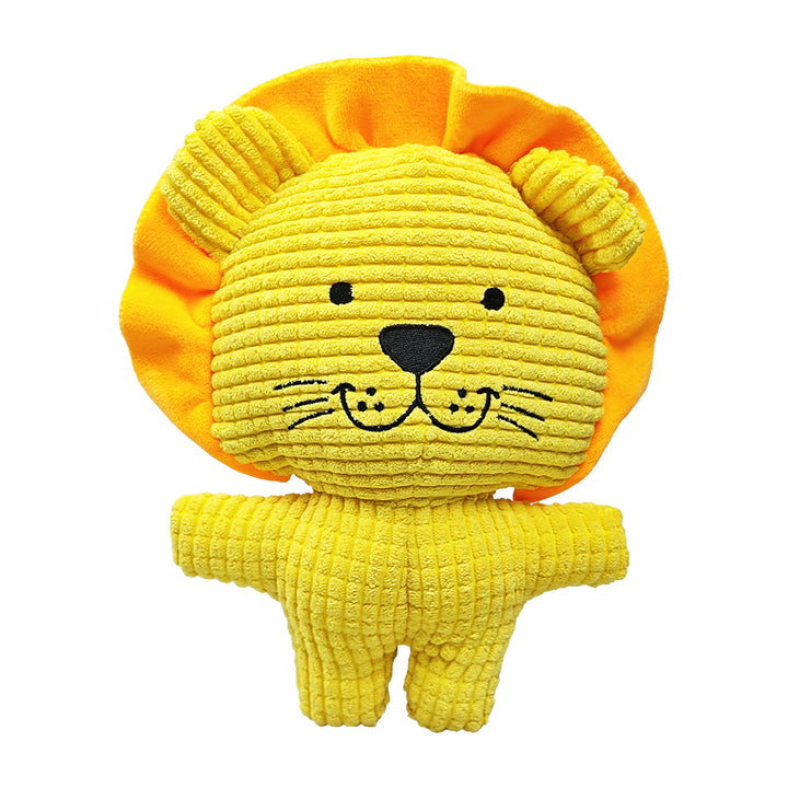 Lion shape Stuff plush Dog Toys with Squeakers for pet chewing