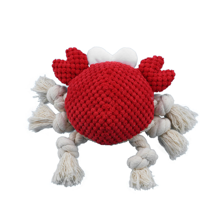 Crab Frog shape Cotton rope dog chew toy, Plush, Bite-Resistant pet toy for dogs