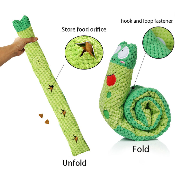 Little spotted Frog shape Pet sniffing pads hide food pads, train dogs to smell, with squeaky teething cleaning toys for pet