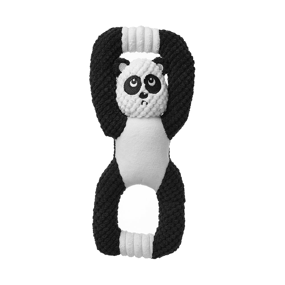 Pet Plush tug-of-war toy panda sloth shape, grinding teeth cleaning dog toy