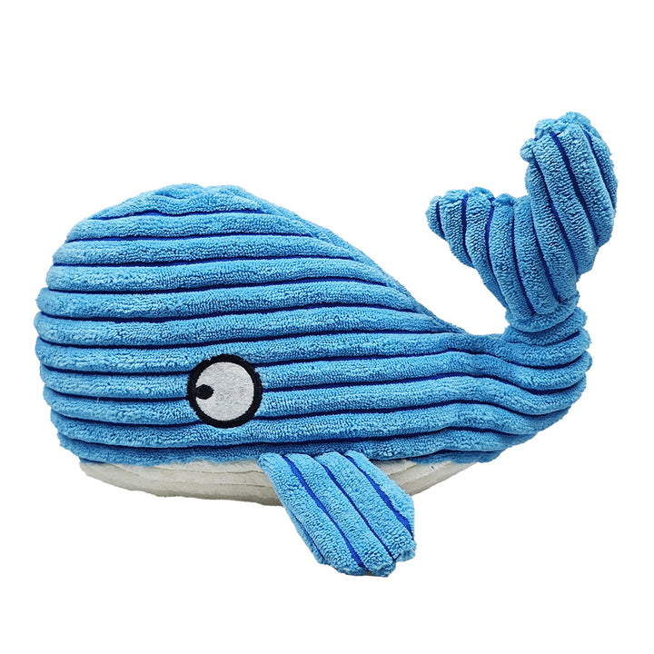 Whale shape stuff Dog Toys with Squeakers for pet chewing toy