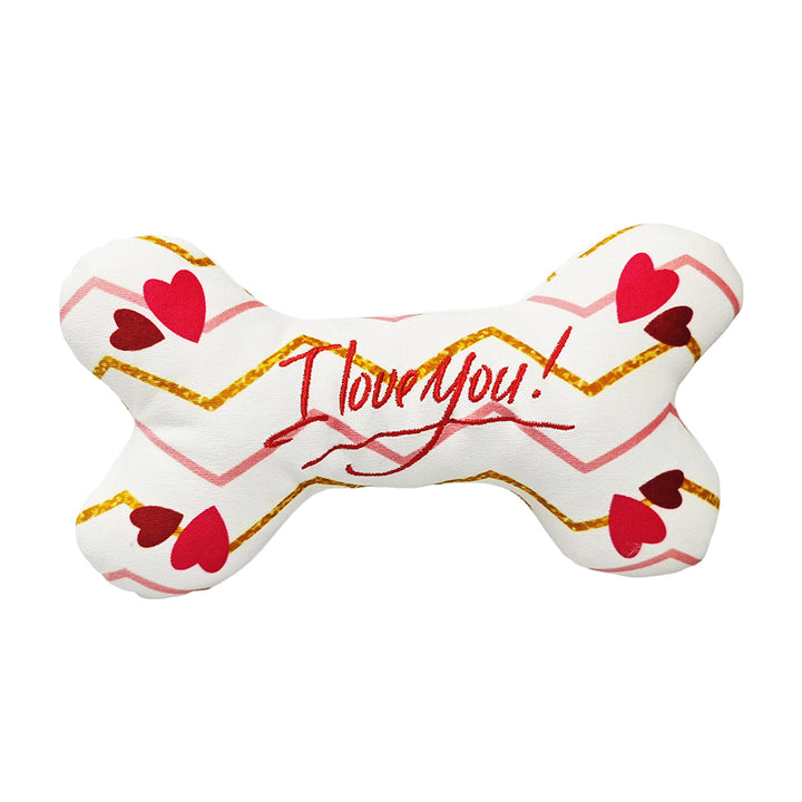 Bone shape Plush Dog Toys with Squeakers