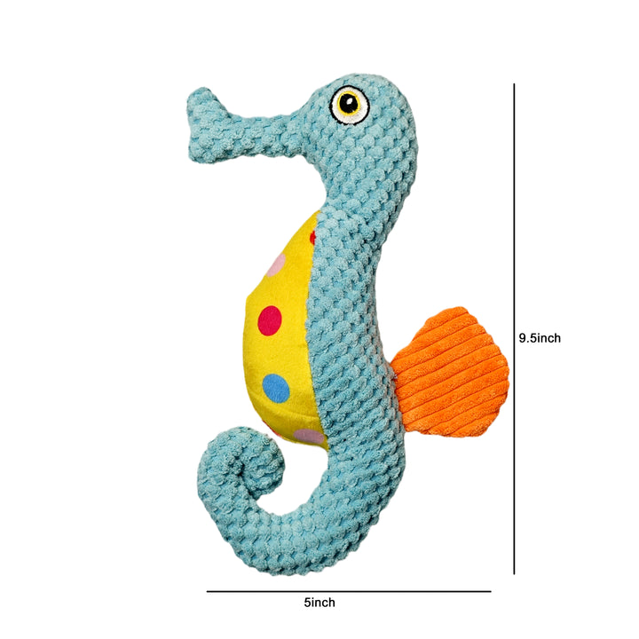 Stuffed Dog Toys with Squeakers sea horse shape toy with Crinkle Paper for pet toy