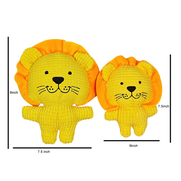 Lion shape Stuff plush Dog Toys with Squeakers for pet chewing