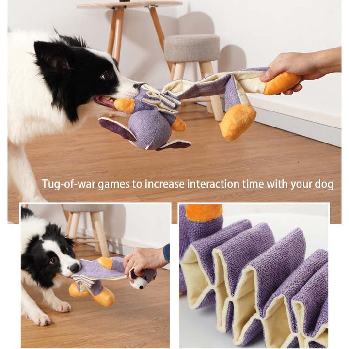 Pull up the rope dog toys with sounds paper, chewing pet toys