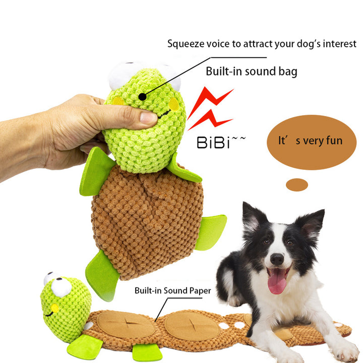 Turtle shape dog snuffle Mat Interactive Dog Slow Feeding Mat with Squeaky Toy, Pet Sniffing Pad For Foraging Skills & Encourages Nose-Work