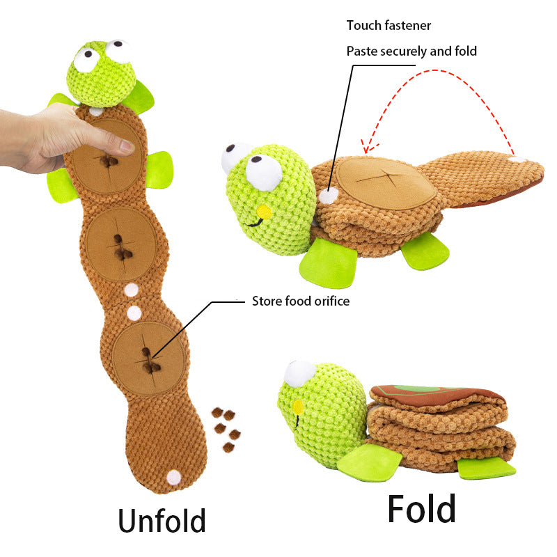 Turtle shape dog snuffle Mat Interactive Dog Slow Feeding Mat with Squeaky Toy, Pet Sniffing Pad For Foraging Skills & Encourages Nose-Work