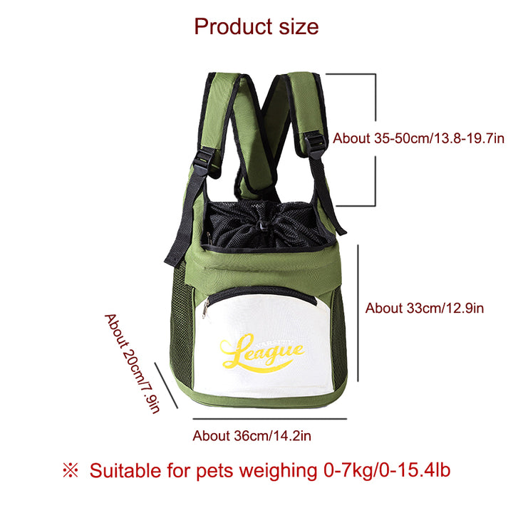 Four seasons can use pet large capacity backpack, dogs and cats go out to carry chest bag