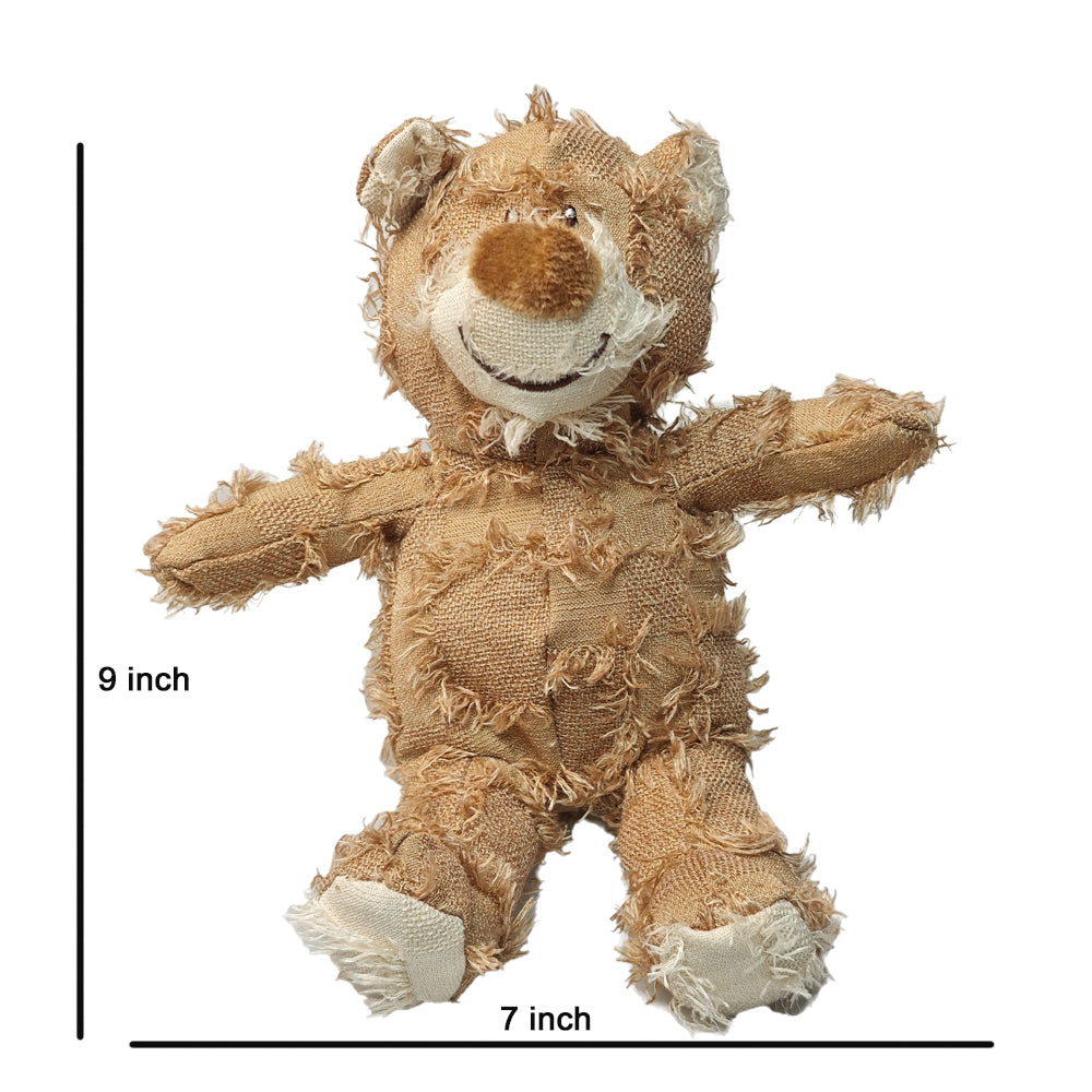 2 pcs Plush Dog Toys with Squeakers Beggar bear design for pet chewy toy