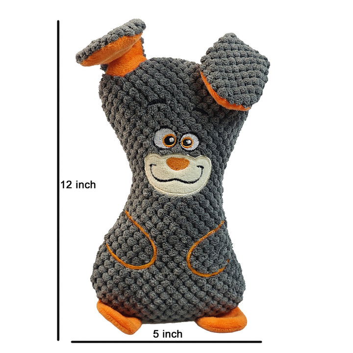 2 pcs Plush Dog Toys with Squeakers Rabbit Puppy design for pet chewy toy